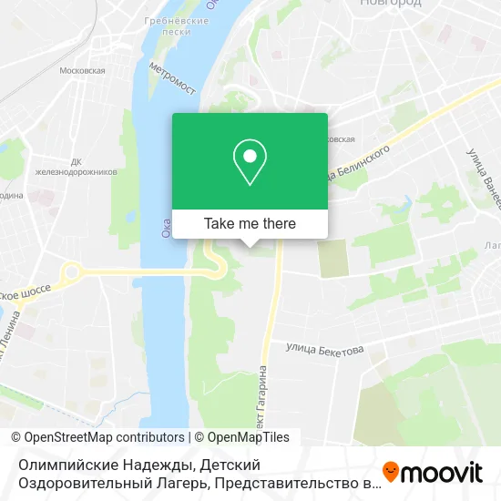 Олимпийские Надежды, Детский Оздоровительный Лагерь, Представительство в Городе map