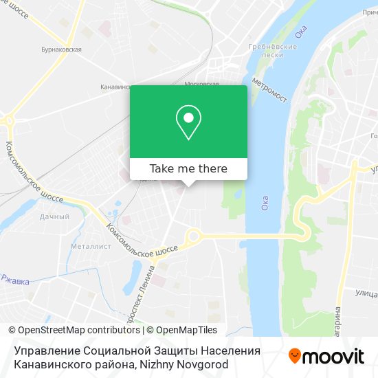 Управление Социальной Защиты Населения Канавинского района map