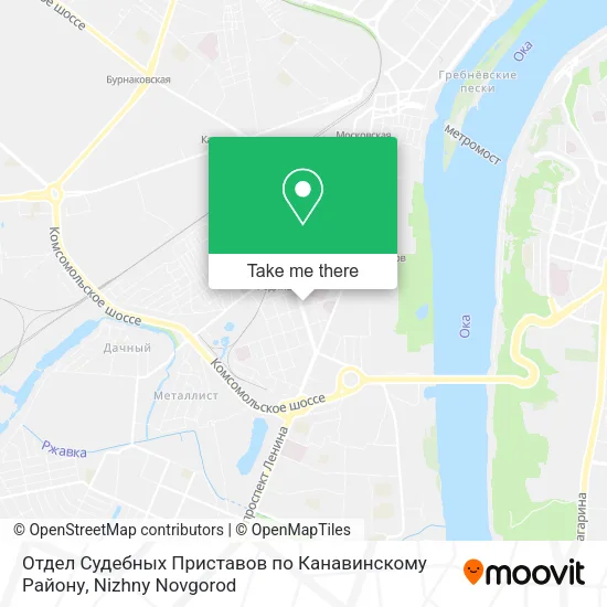 Отдел Судебных Приставов по Канавинскому Району map