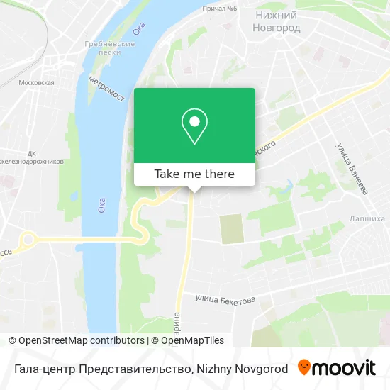 Гала-центр Представительство map