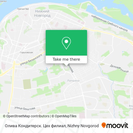 Олива Кондитерск. Цех филиал map