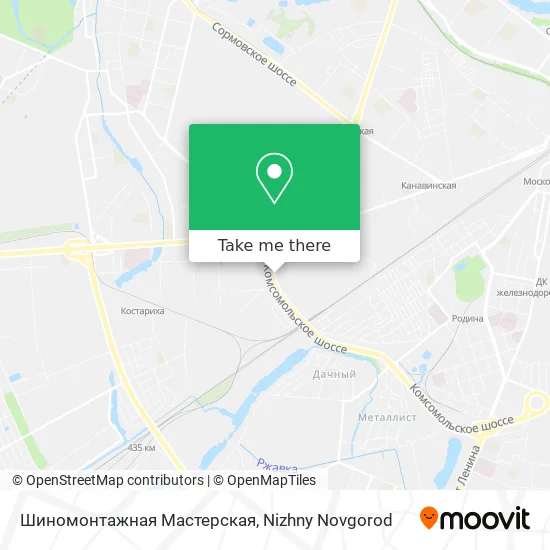 Шиномонтажная Мастерская map