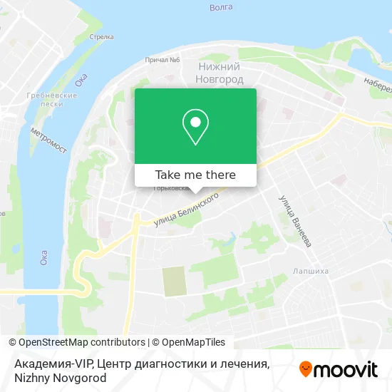Академия-VIP, Центр диагностики и лечения map
