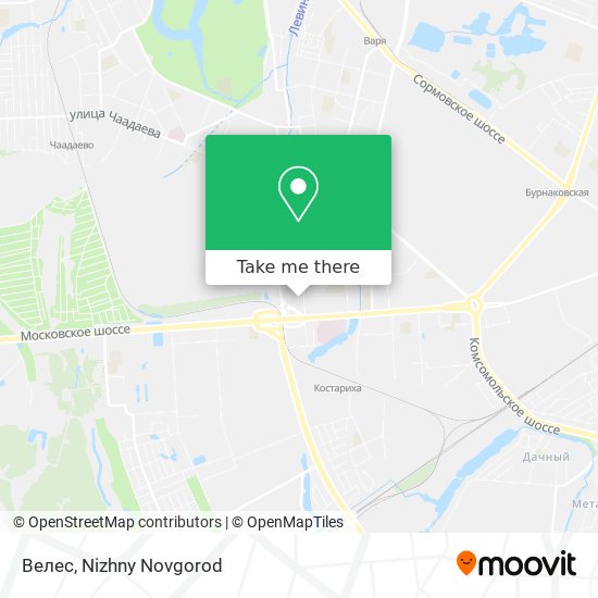 Велес map