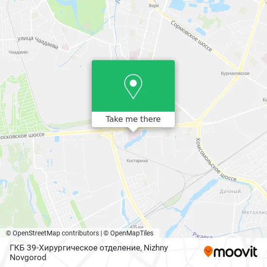 ГКБ 39-Хирургическое отделение map