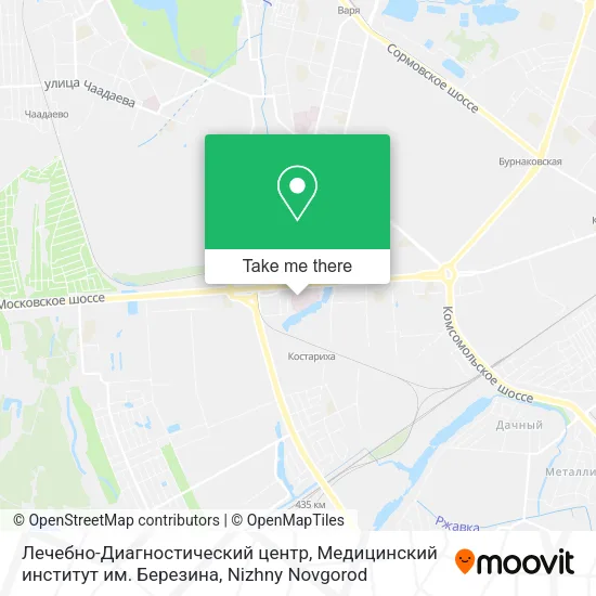 Лечебно-Диагностический центр, Медицинский институт им. Березина map