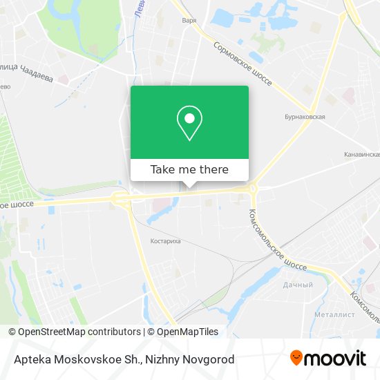 Apteka Moskovskoe Sh. map