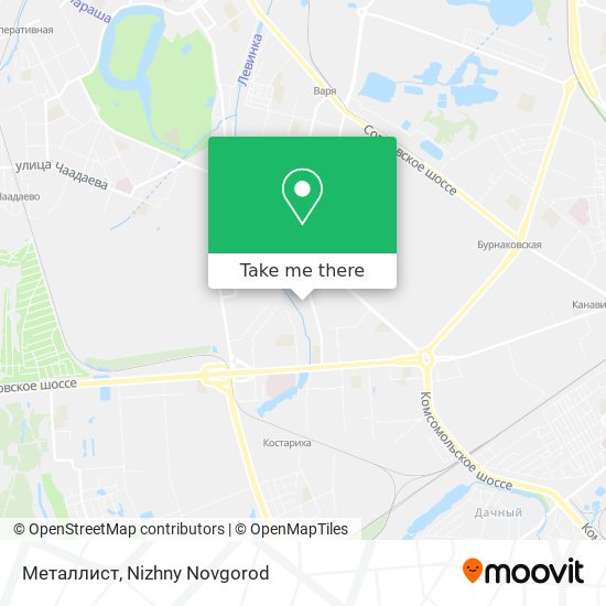Металлист map