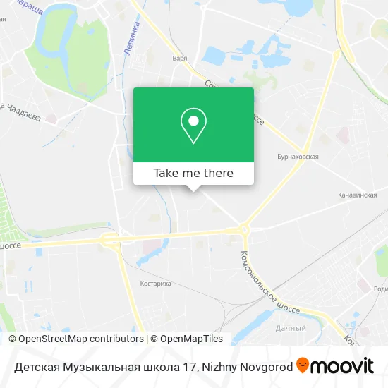 Детская Музыкальная школа 17 map
