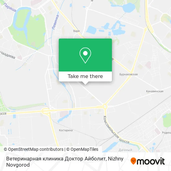 Ветеринарная клиника Доктор Айболит map