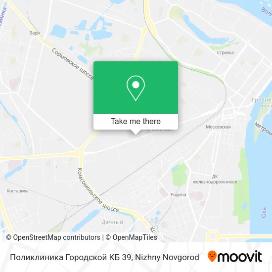 Поликлиника Городской КБ 39 map