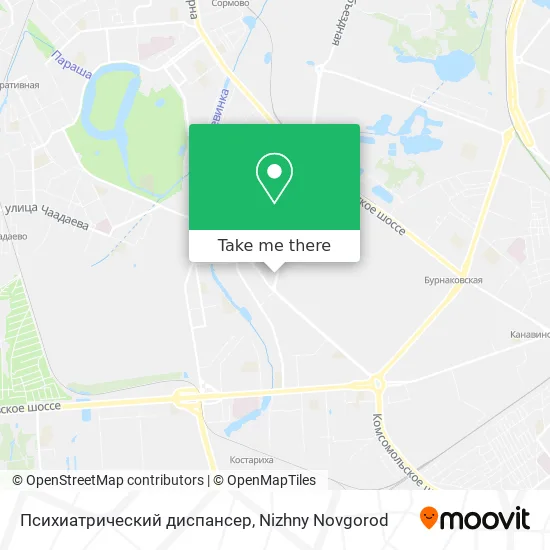 Психиатрический диспансер map