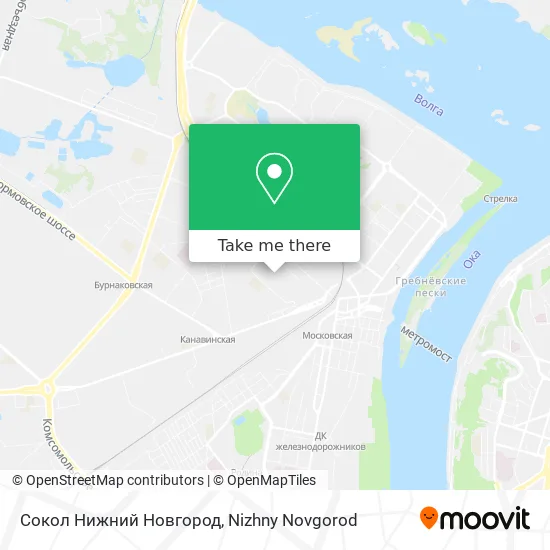 Сокол Нижний Новгород map