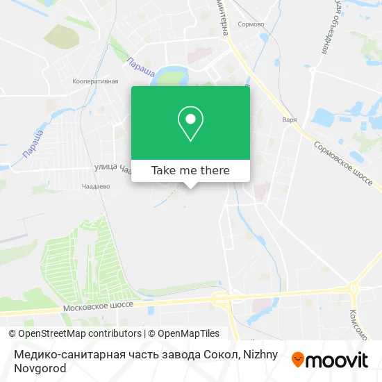Медико-санитарная часть завода Сокол map