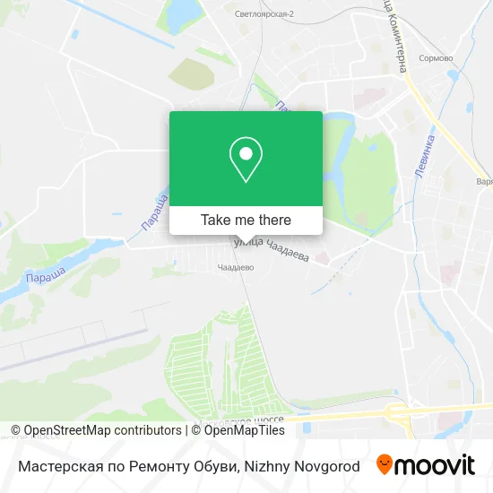 Мастерская по Ремонту Обуви map