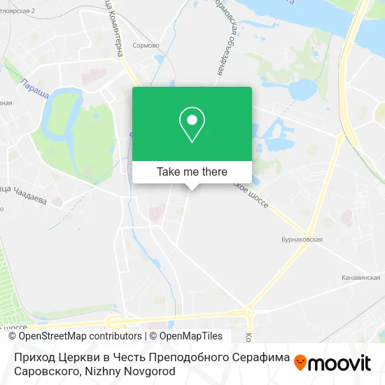 Приход Церкви в Честь Преподобного Серафима Саровского map