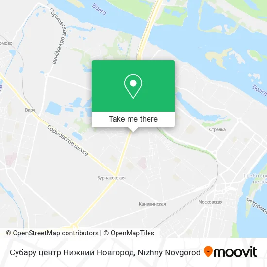 Субару центр Нижний Новгород map