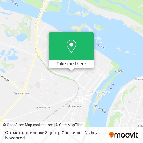 Стоматологический центр Снежинка map