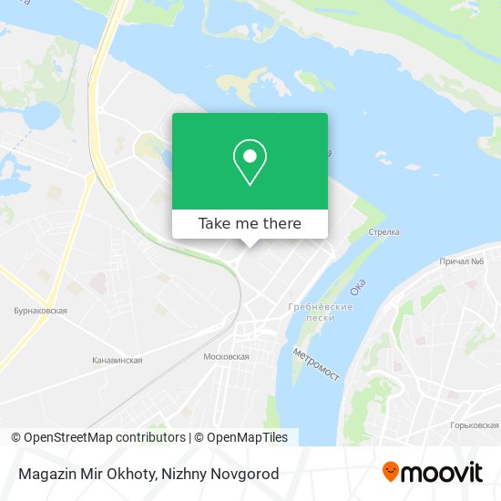 Magazin Mir Okhoty map