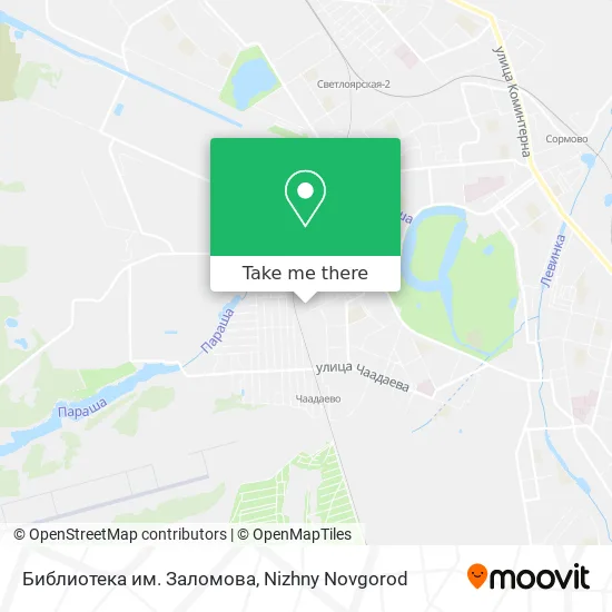Библиотека им. Заломова map
