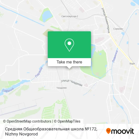 Средняя Общеобразовательная школа №172 map
