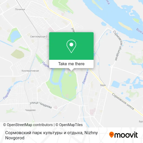 Сормовский парк культуры и отдыха map