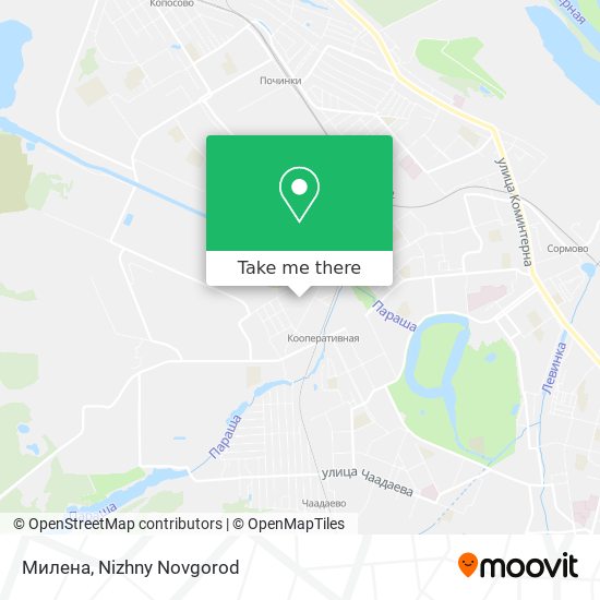 Милена map