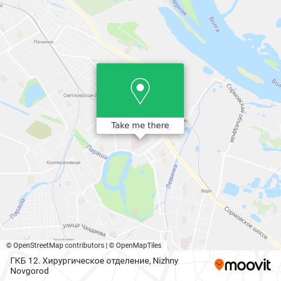 ГКБ 12. Хирургическое отделение map