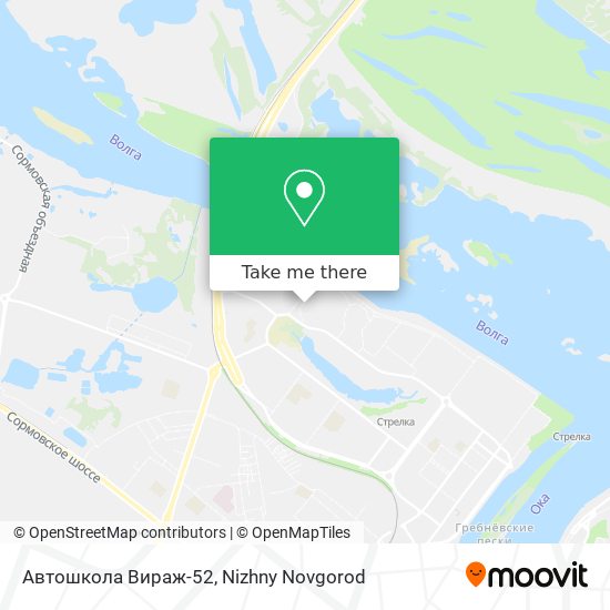 Автошкола Вираж-52 map