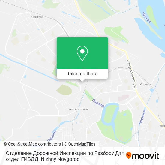 Отделение Дорожной Инспекции по Разбору Дтп отдел ГИБДД map