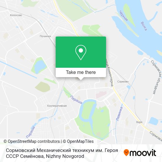 Сормовский Механический техникум им. Героя СССР Семёнова map