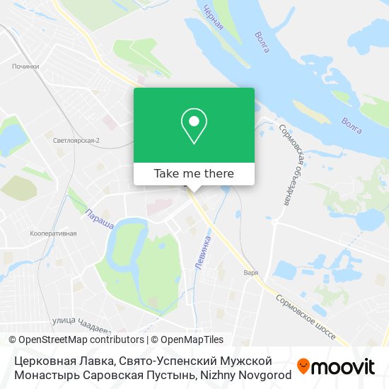 Церковная Лавка, Свято-Успенский Мужской Монастырь Саровская Пустынь map