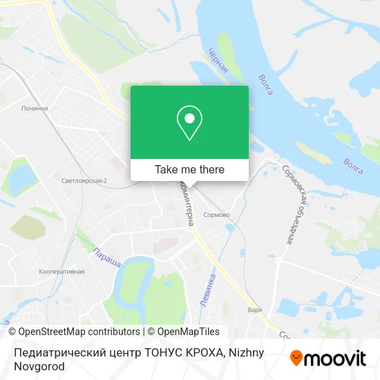 Педиатрический центр ТОНУС КРОХА map