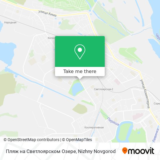 Пляж на Светлоярском Озере map