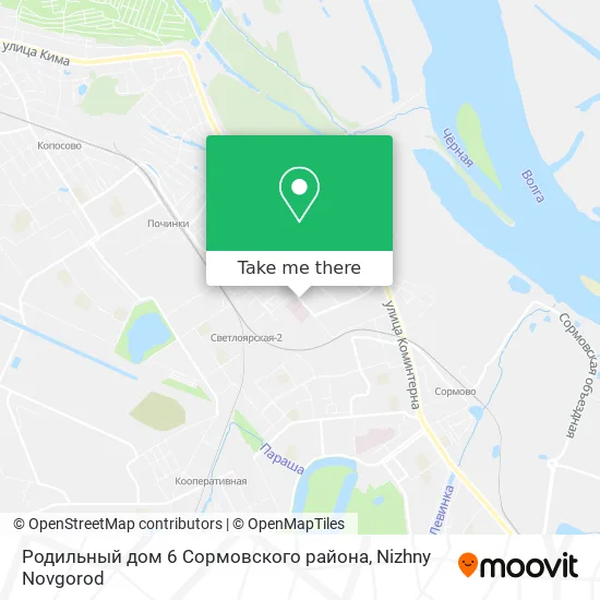 Родильный дом 6 Сормовского района map