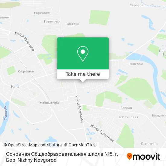 Основная Общеобразовательная школа №5, г. Бор map