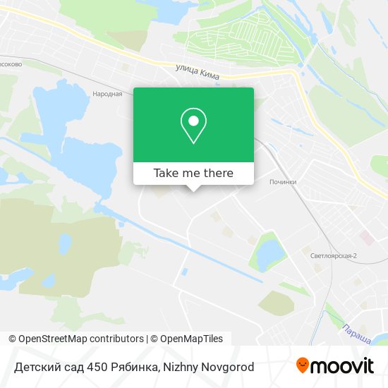 Детский сад 450 Рябинка map