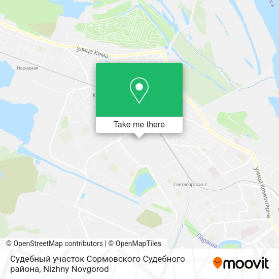 Судебный участок Сормовского Судебного района map