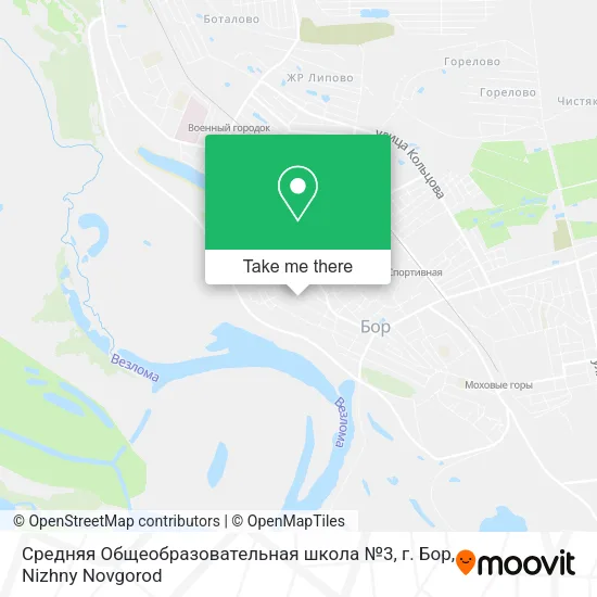 Средняя Общеобразовательная школа №3, г. Бор map