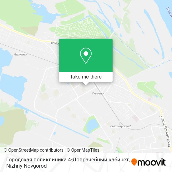 Городская поликлиника 4-Доврачебный кабинет map
