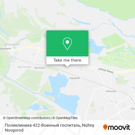 Поликлиника 422-Военный госпиталь map