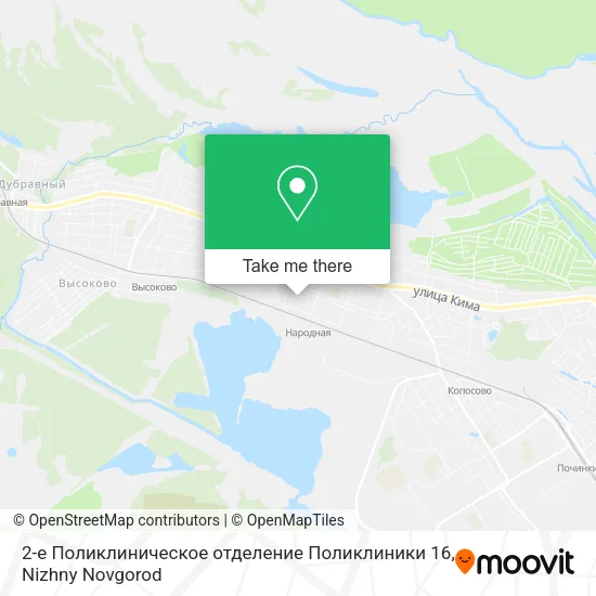 2-е Поликлиническое отделение Поликлиники 16 map