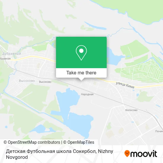 Детская Футбольная школа Сокербол map