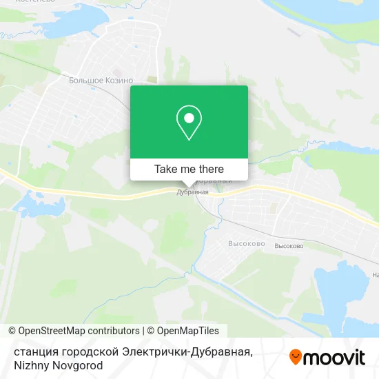 станция городской Электрички-Дубравная map