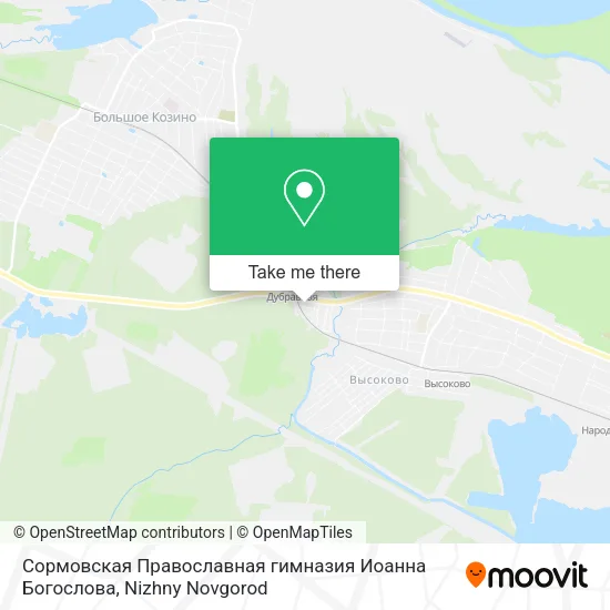 Сормовская Православная гимназия Иоанна Богослова map