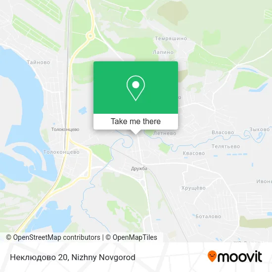 Неклюдово 20 map