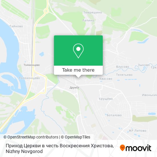 Приход Церкви в честь Воскресения Христова map