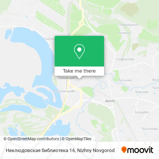 Неклюдовская библиотека 16 map