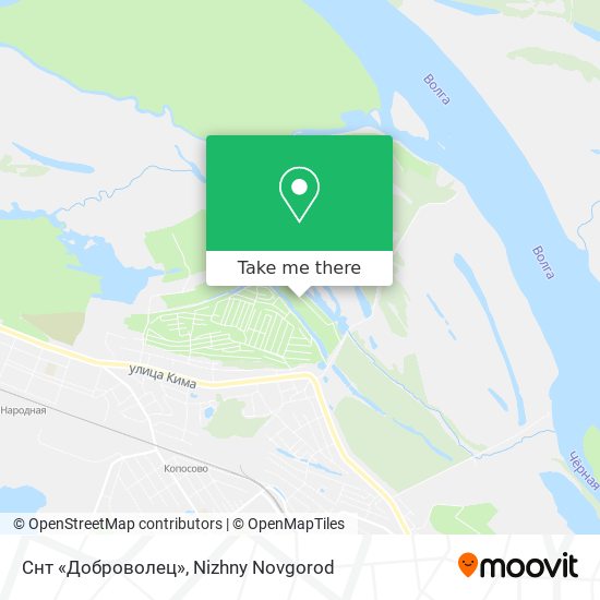 Снт «Доброволец» map