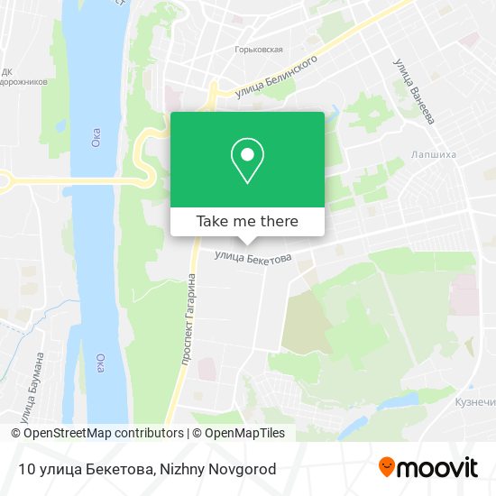 10 улица Бекетова map